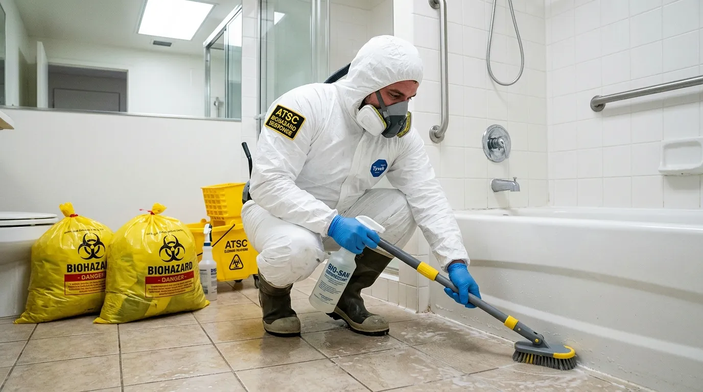 Decontamination equipment deployed for Blood Cleanup in Clifton